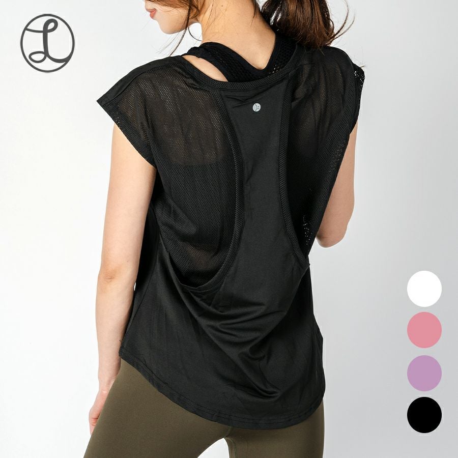 バックメッシュTシャツ